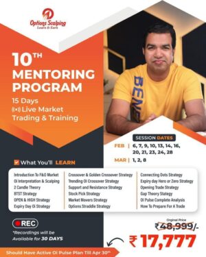 Shivakumar Options Scalping 2023 10th Mentoring Program Full Course-Premium