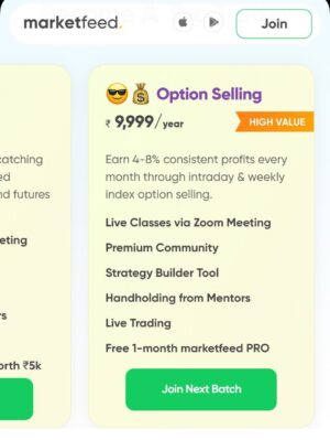 MARKETFEED – OPTION SELLING STRATEGY BY SHARIQUE SHAMSUDEEN