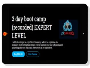 [Download] FX Savages – 3 Day Bootcamp (2021)