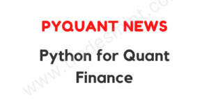 PyQuant News - Python for Quant Finance