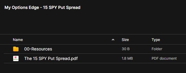 My Options Edge – 15 SPY Put Vertical Spread 2 My Options Edge – 15 SPY Put Vertical Spread - Image 2