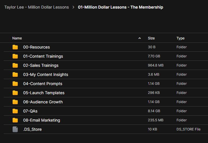 Taylor Lee – Million Dollar Lessons 3 Taylor Lee – Million Dollar Lessons - Image 3